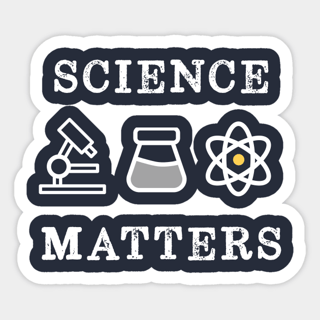 Science Matters Retro Vintage Sticker by happinessinatee